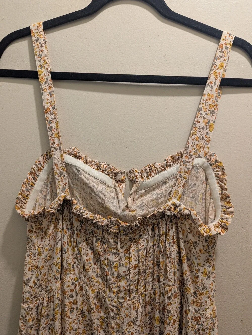 Madewell Pintuck Cami Jumpsuit in Blossoming Vines Floral Wide Leg - 8 - Picture 9 of 16